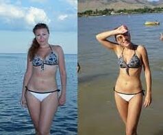Πριν και μετά την απώλεια βάρους σε μια δίαιτα με καρπούζι
